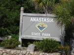 Anastasia State Park Welcome Sign